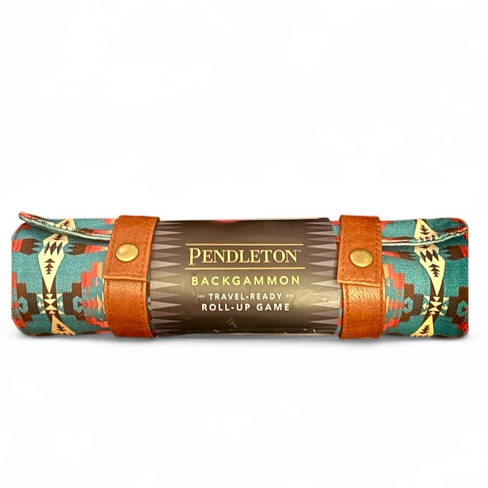 Pendleton Backgammon Travel-Ready 
Roll-Up Game